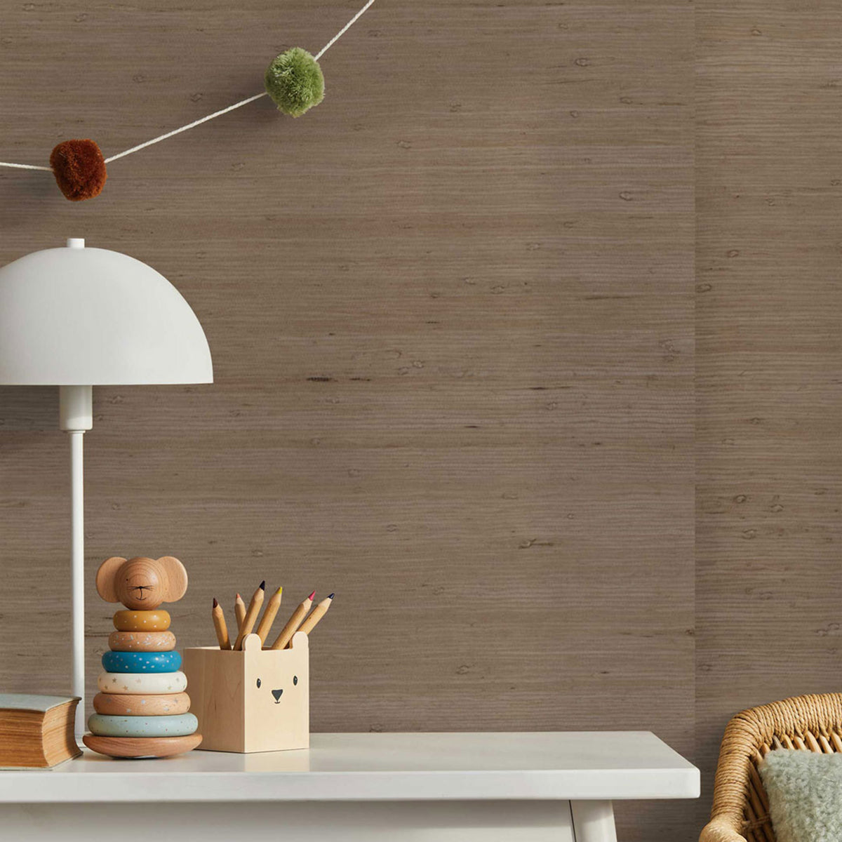 Knotted Jute Grasscloth Wallpaper - Taupe