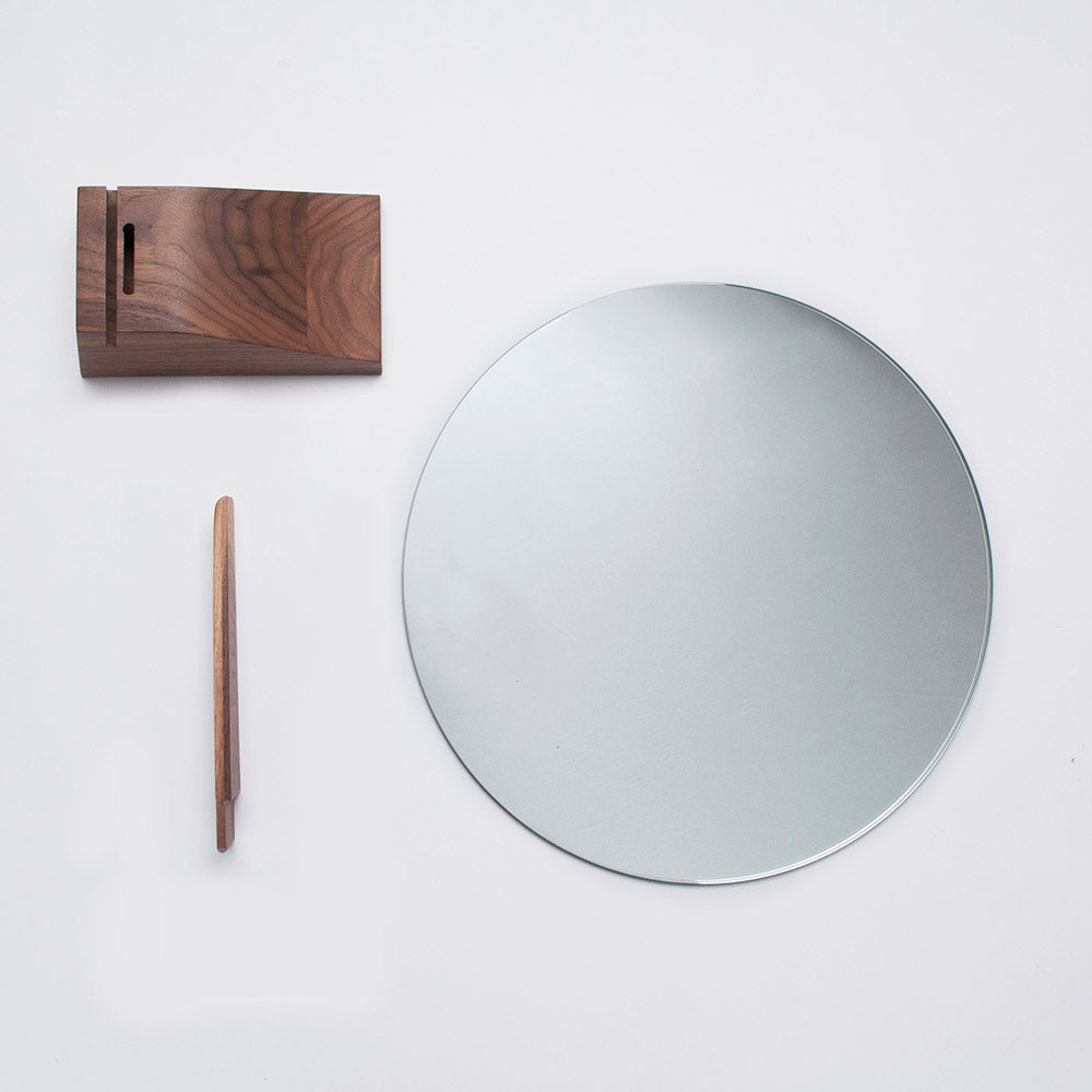 Lalou Mirror - Walnut Base