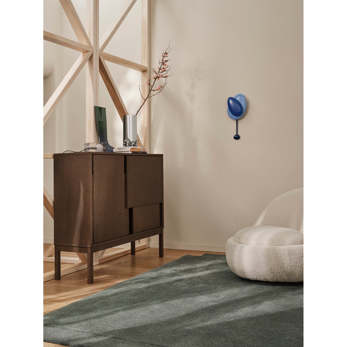 Layer Sideboard With Legs - Dark Oak