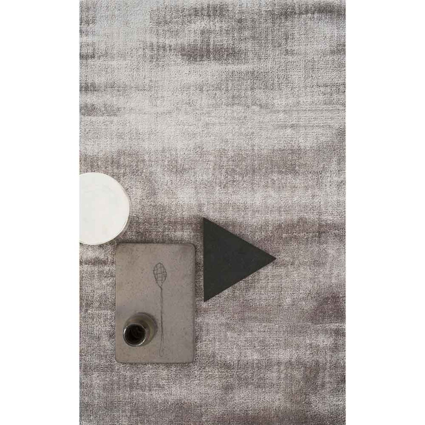 Lucens Rectangular Rug - Silver