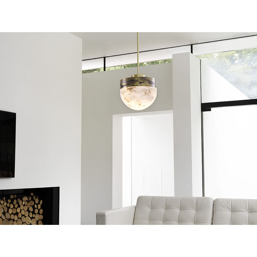 Lucid 300 Pendant - Honed Alabaster