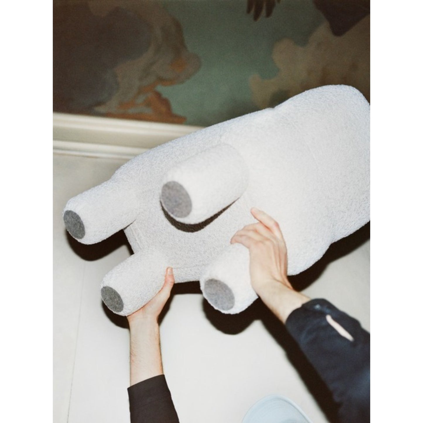 Lulu Pouf - Cream