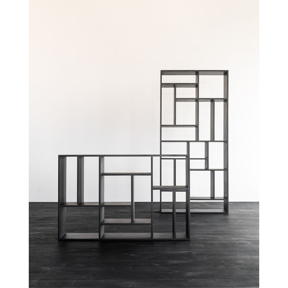 M Rack Bookcase - Black Oak