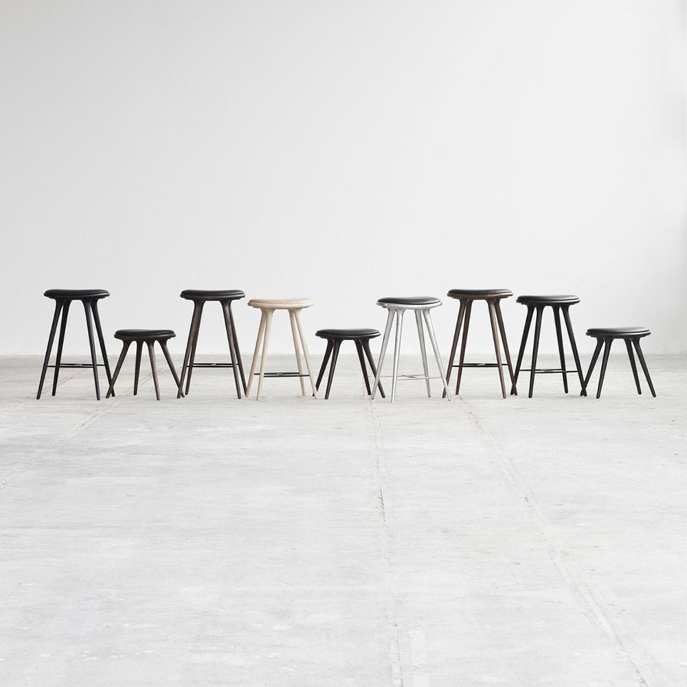 MD Low Stool - Black Stained Beech
