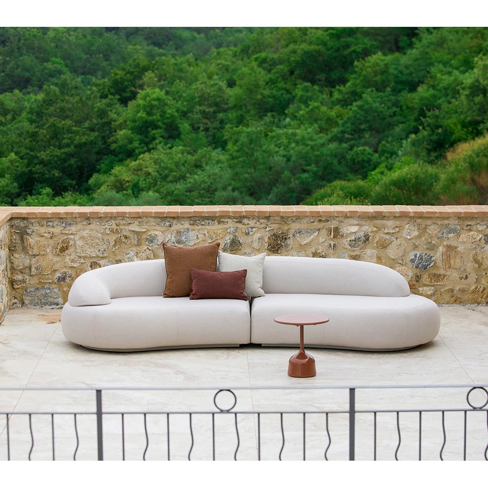 Mellow Outdoor Sofa - Left Module With Short Backrest, Sand