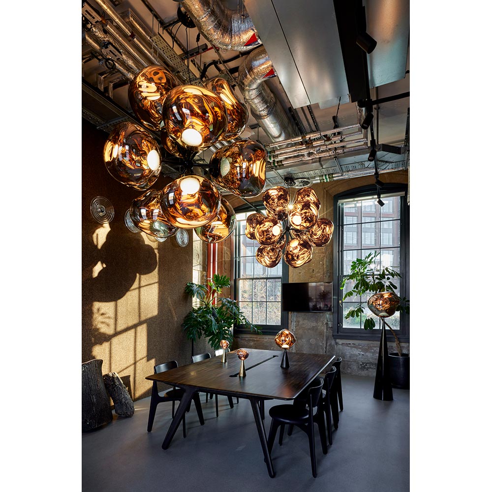 Melt Burst Chandelier - Copper