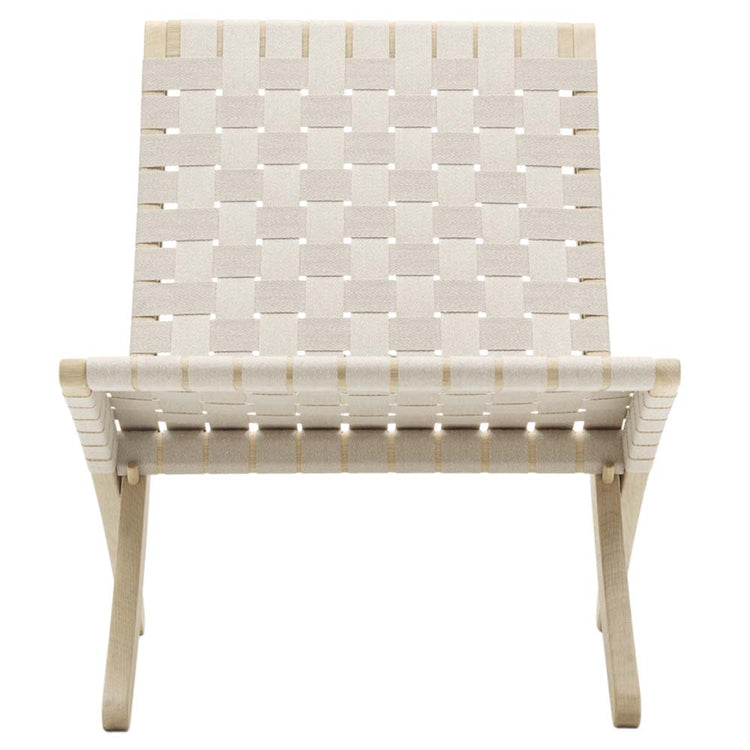 MG501 Cuba Chair - Natural Cotton Webbing, Oak Soap