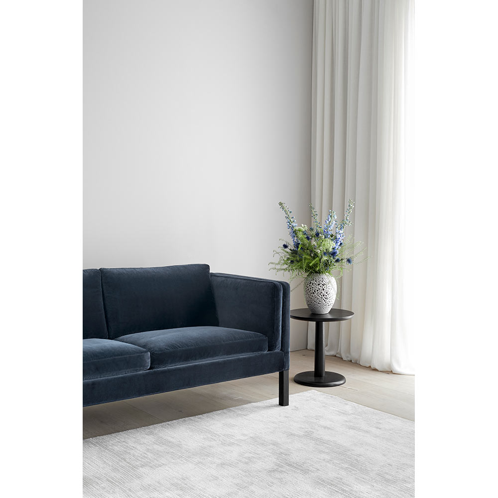 Mogensen 2335 2.5 Seater Sofa - Velour, Black Oak