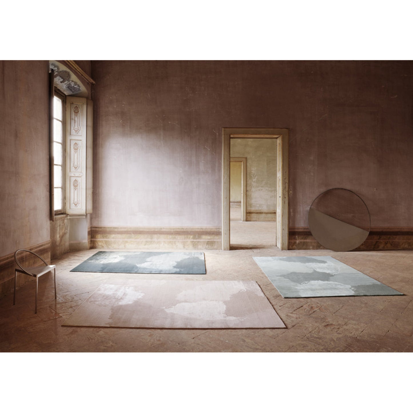 Monu Rectangular Rug - Silver