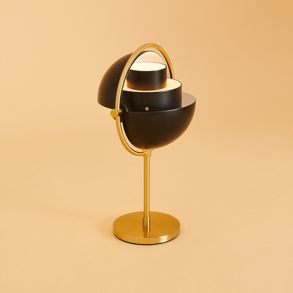 Multi-Lite Portable Table Lamp - Black, Brass