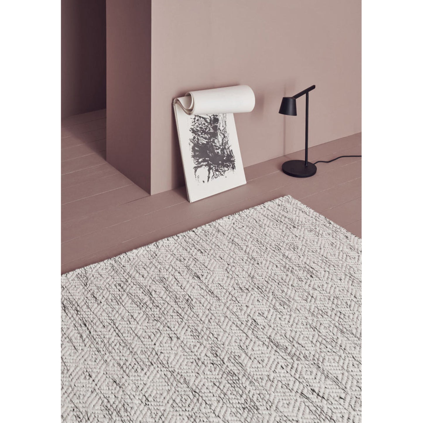 Nyoko Rectangular Rug - White
