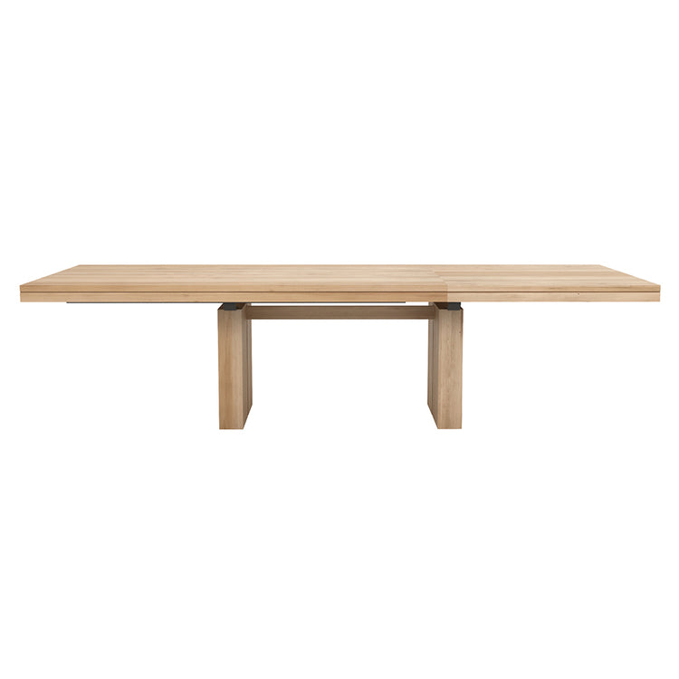 Oak Double extendable dining table