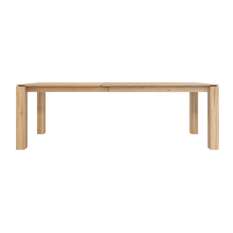 Oak Slice extendable dining table