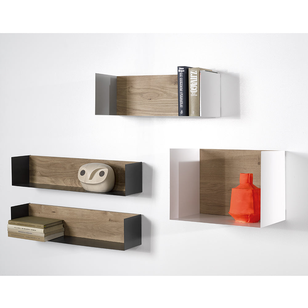 Oak U shelf M - White