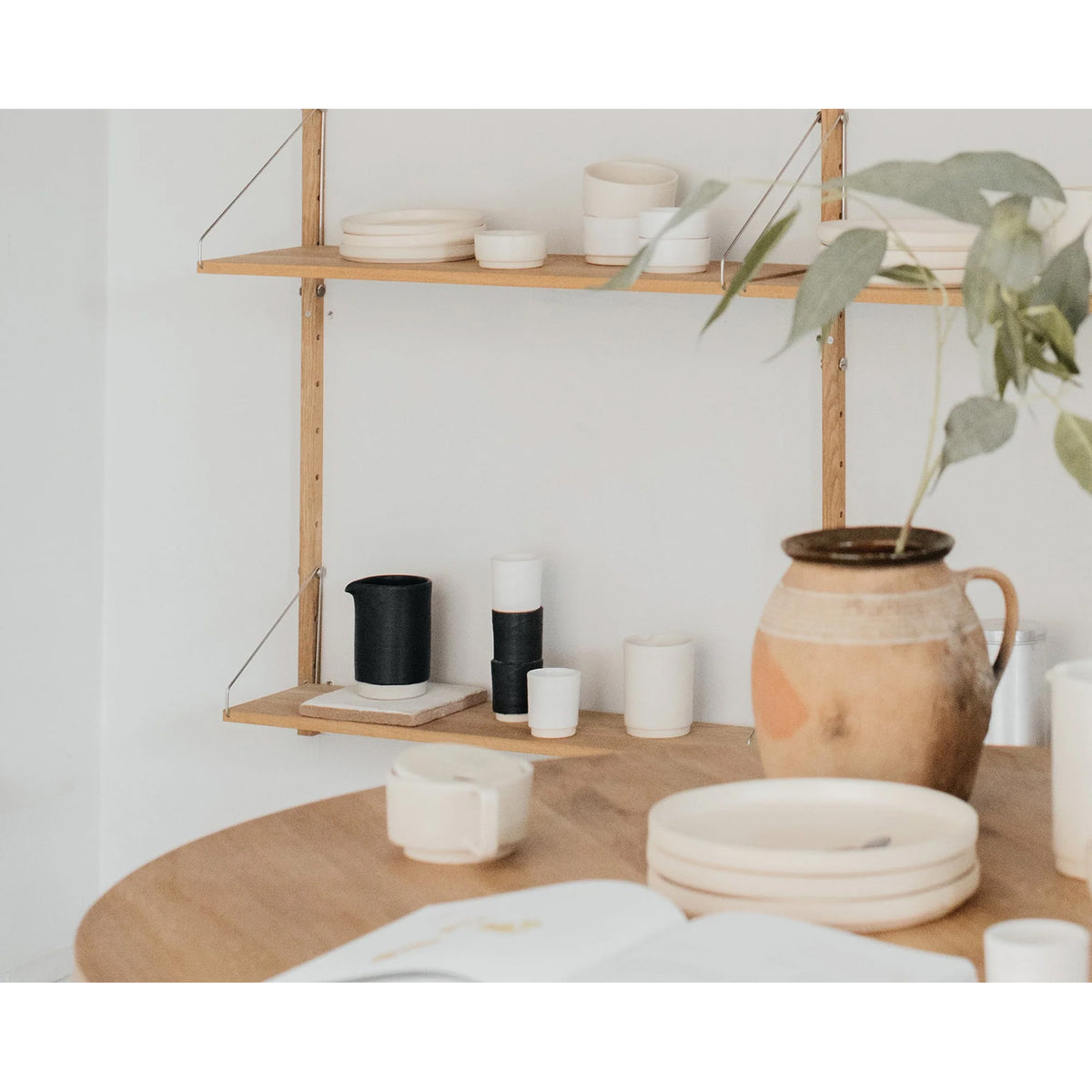 Otto Ceramic Jug - Black, Large