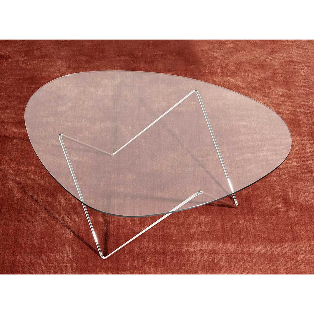 Pedrera Coffee Table - Chrome Base