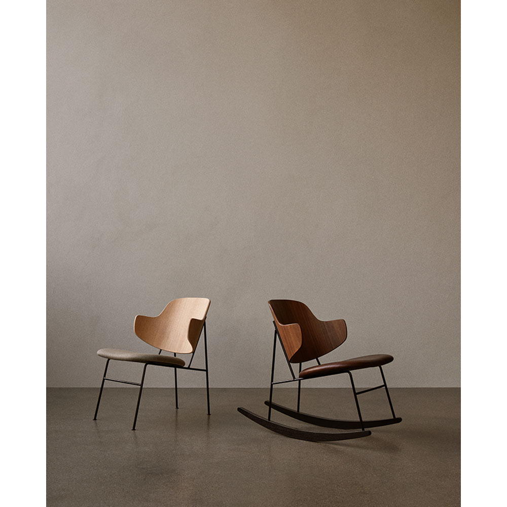Penguin Seat Upholstered Dining Chair - Natural Oak