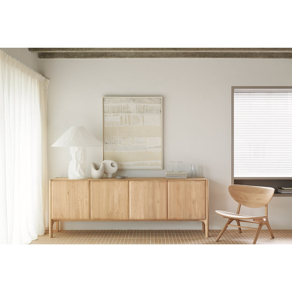 PI Sideboard - 4 Doors, Oak