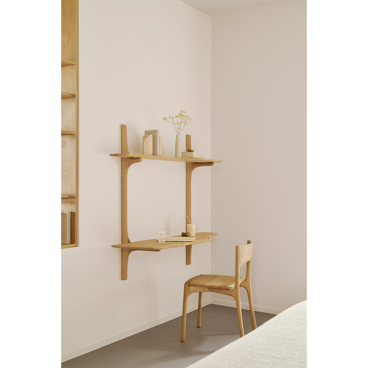 PI Wall Mounted Desk - Oak