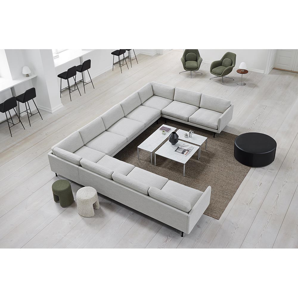 Piloti Extra Large Rectangular Coffee Table - Aluminum