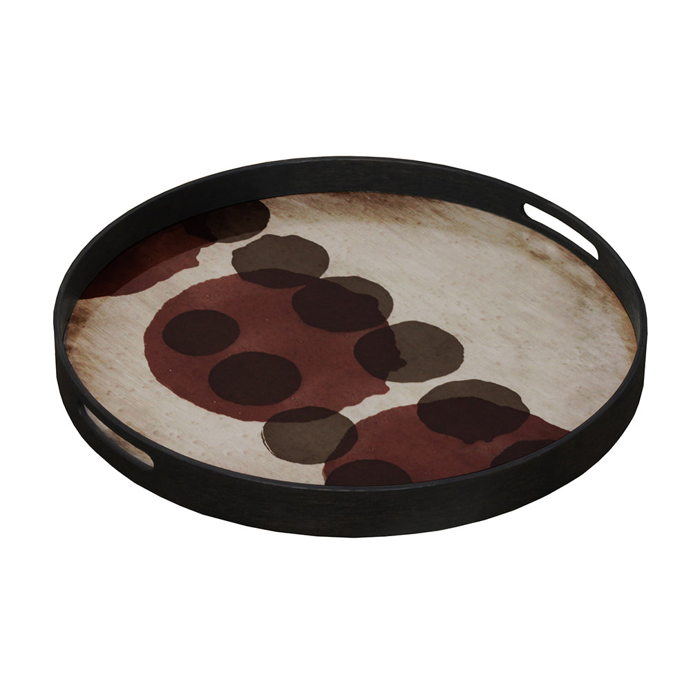 Pinot Layered Dots Glass Tray