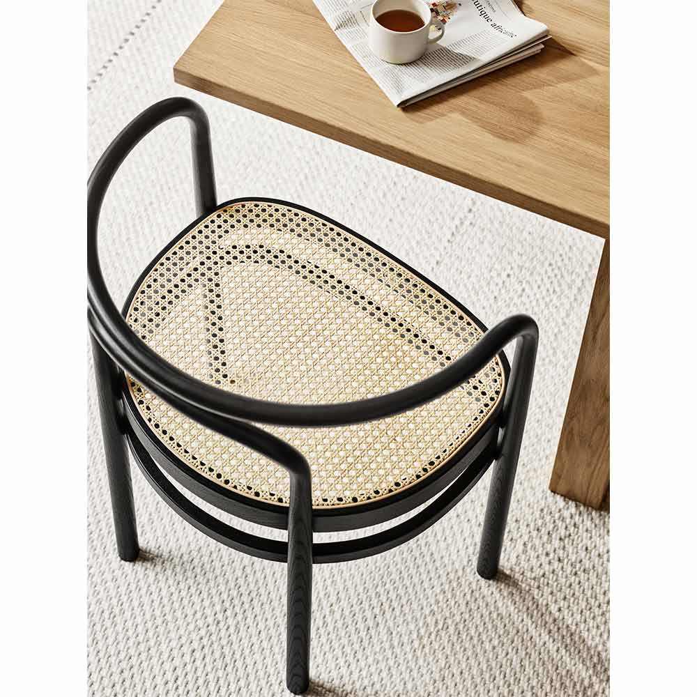 PK15 Armchair - Black Colored Ash