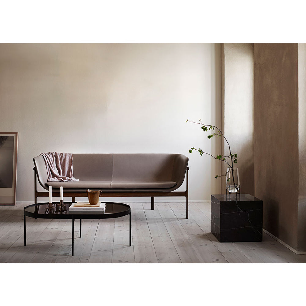 Plinth Cubic Marble Table - Gray Kendzo