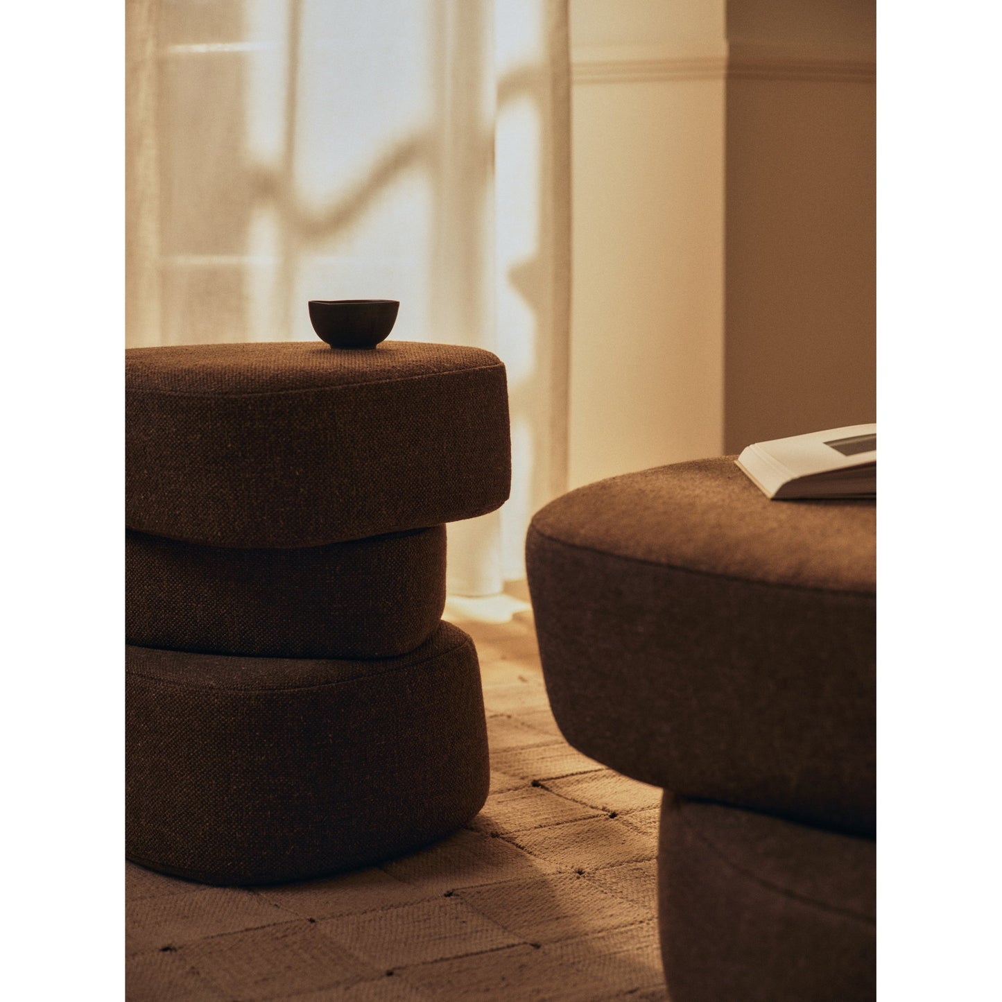 Plyo Pouf Staple - Dark Brown