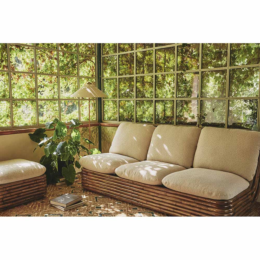 Quick Ship Bohemian 72 Sofa - Dedar Lupo 007 Diagonal Boucle