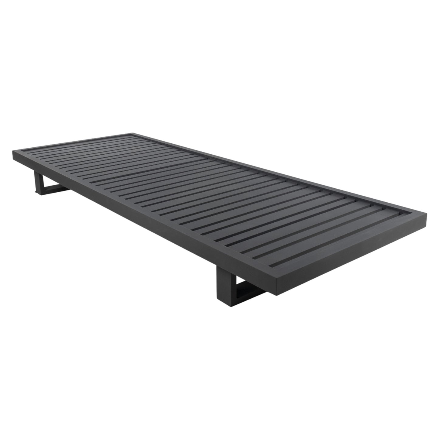 Ravello Sun Lounger - Black Aluminum