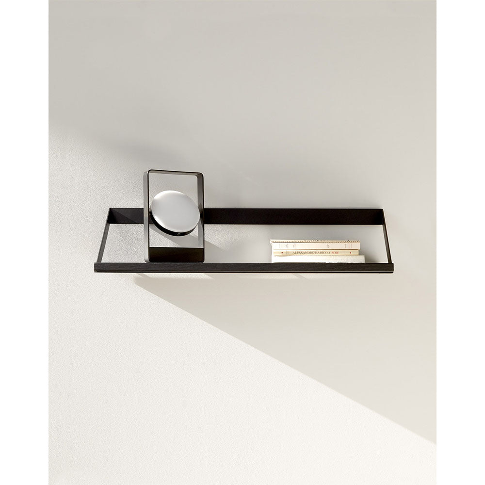 Ribbon Shelf - Black Oak/Black, 27.5"W