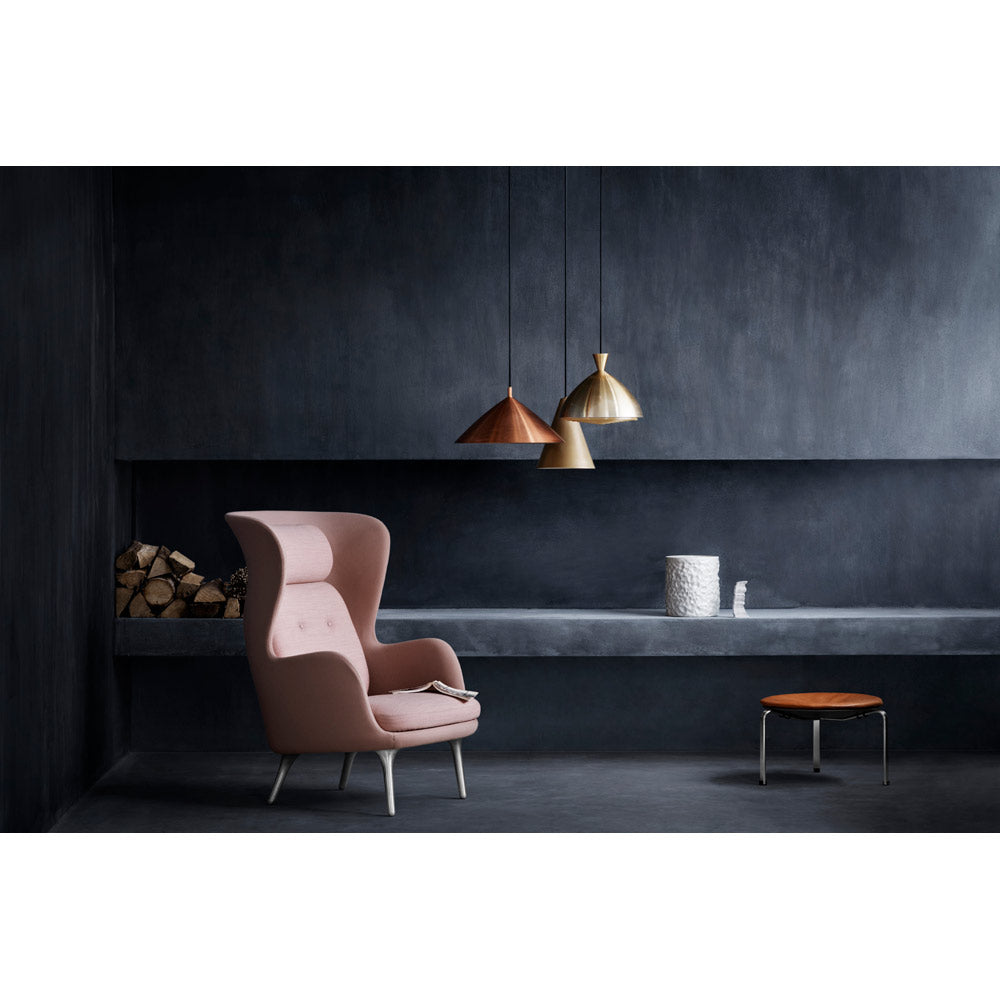 Ro Lounge Chair - Brushed Aluminum Legs