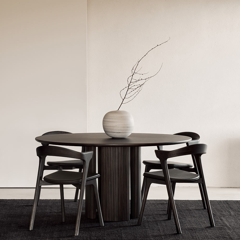 Roller Max Dining Table - Dark Brown Mahogany