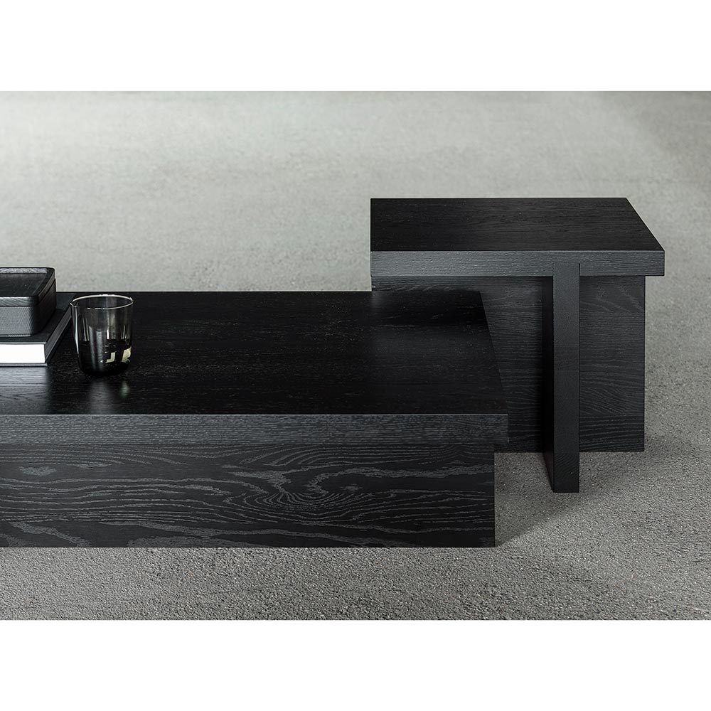 Rudolph Rectangular Coffee Table - Black Oak