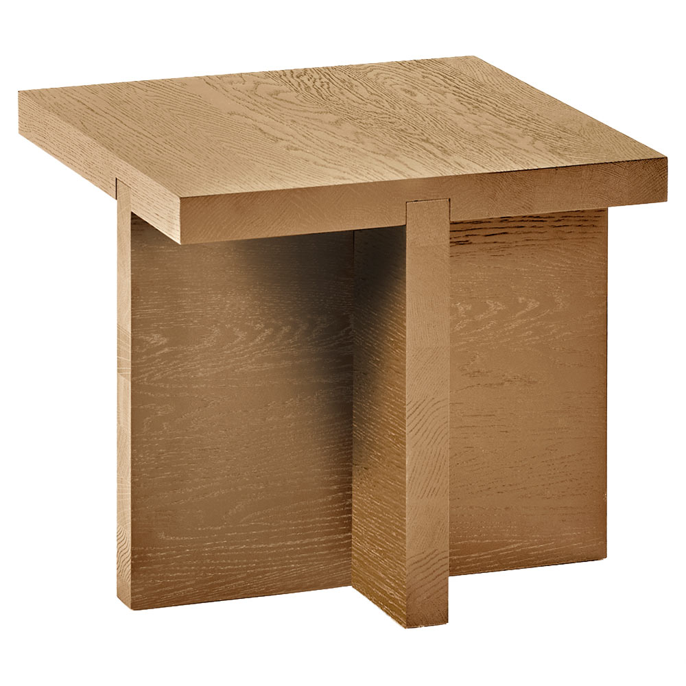 Rudolph Square Side Table - Cognac Oak