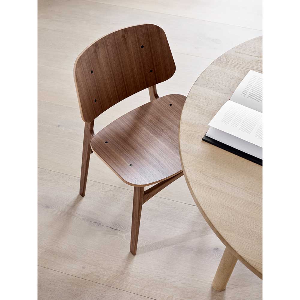 Soborg Unupholstered Dining Chair - Wood Base