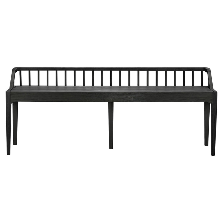 Spindle Bench - Black Oak