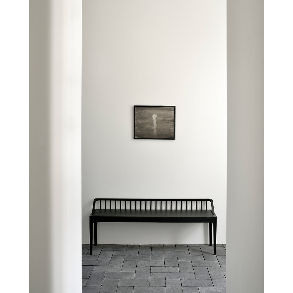 Spindle Bench - Black Oak