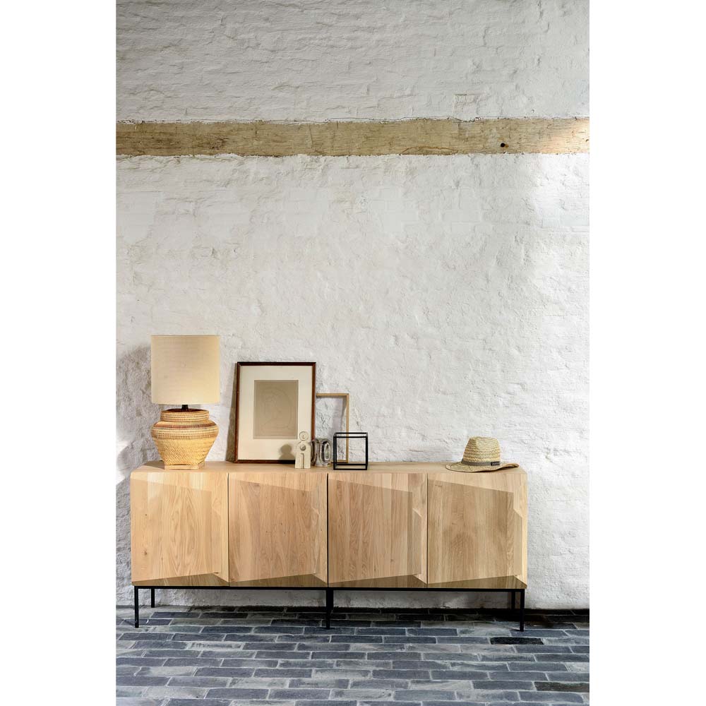 Stairs Sideboard - 4 Doors, Oak