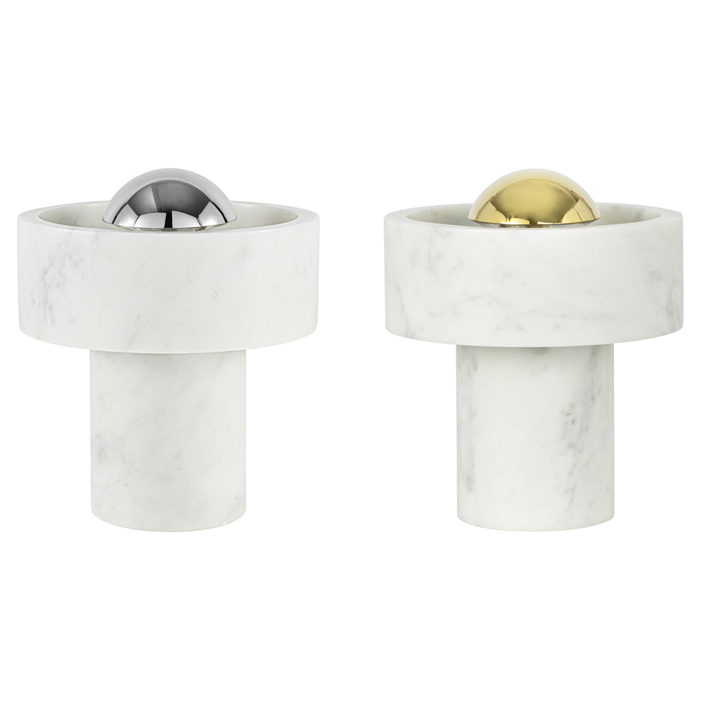 Stone Portable Lamp - Silver