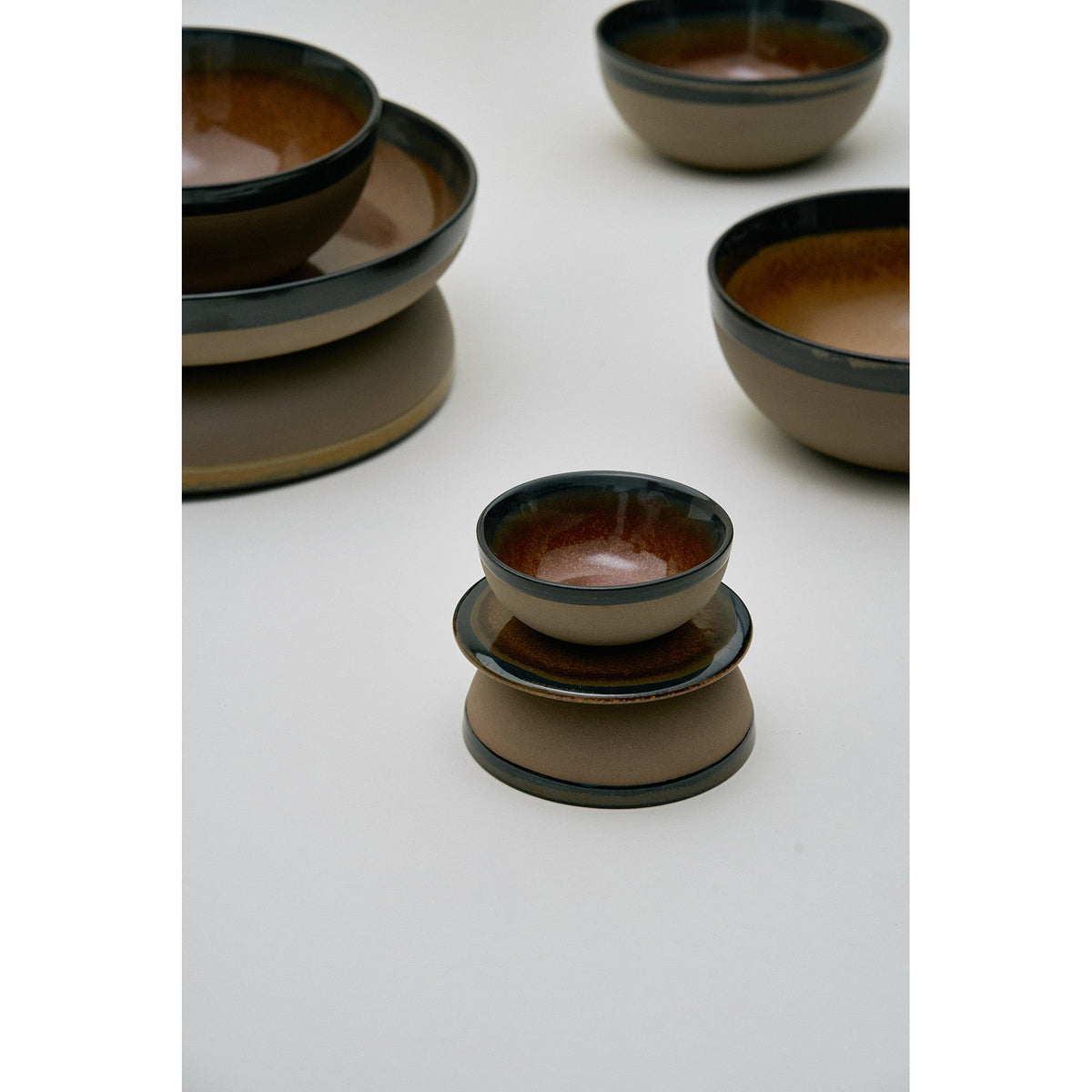 Surface Indi Gray Bowl Set of 4 - Large
