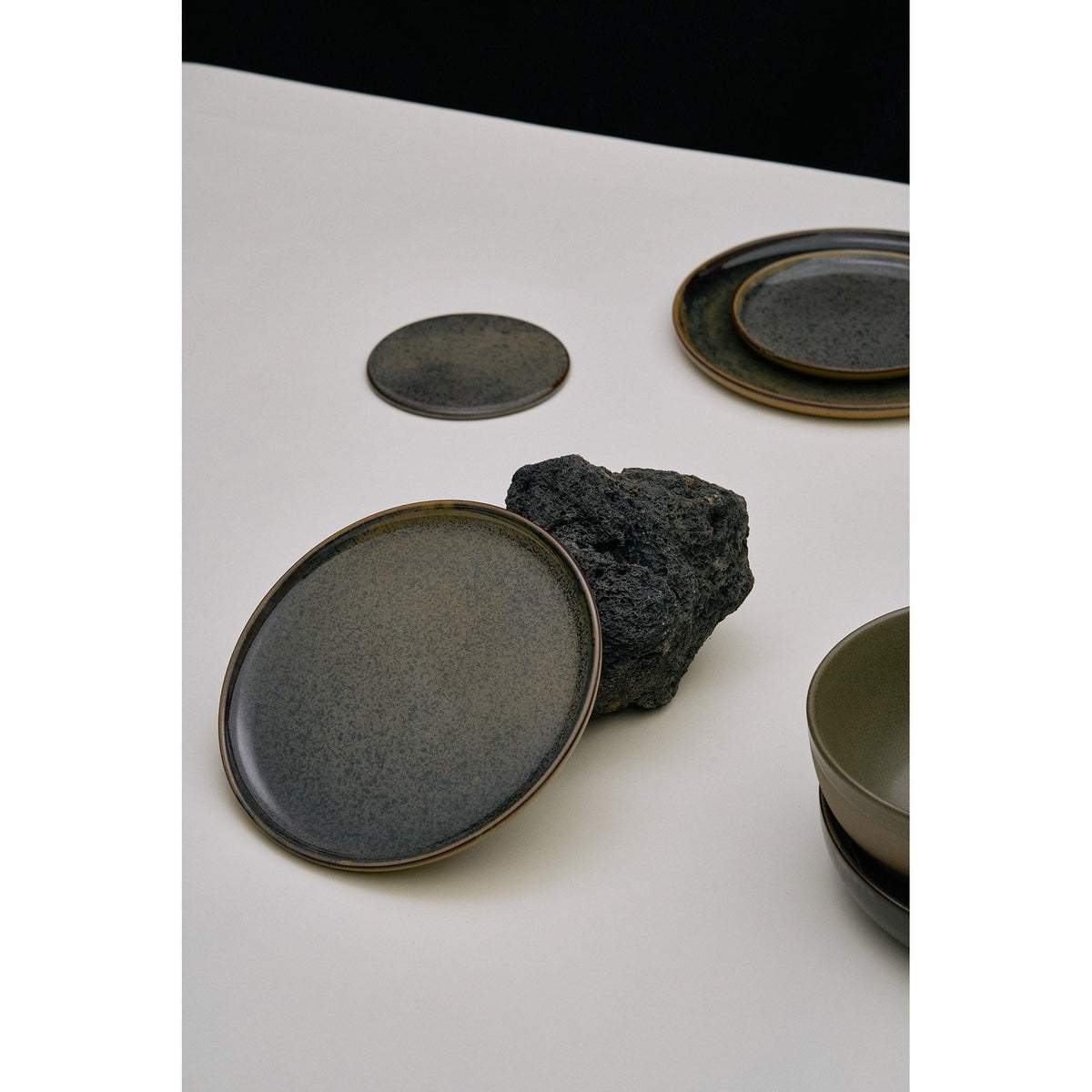 Surface Indi Gray Deep Plate Set of 4 - Extra Large