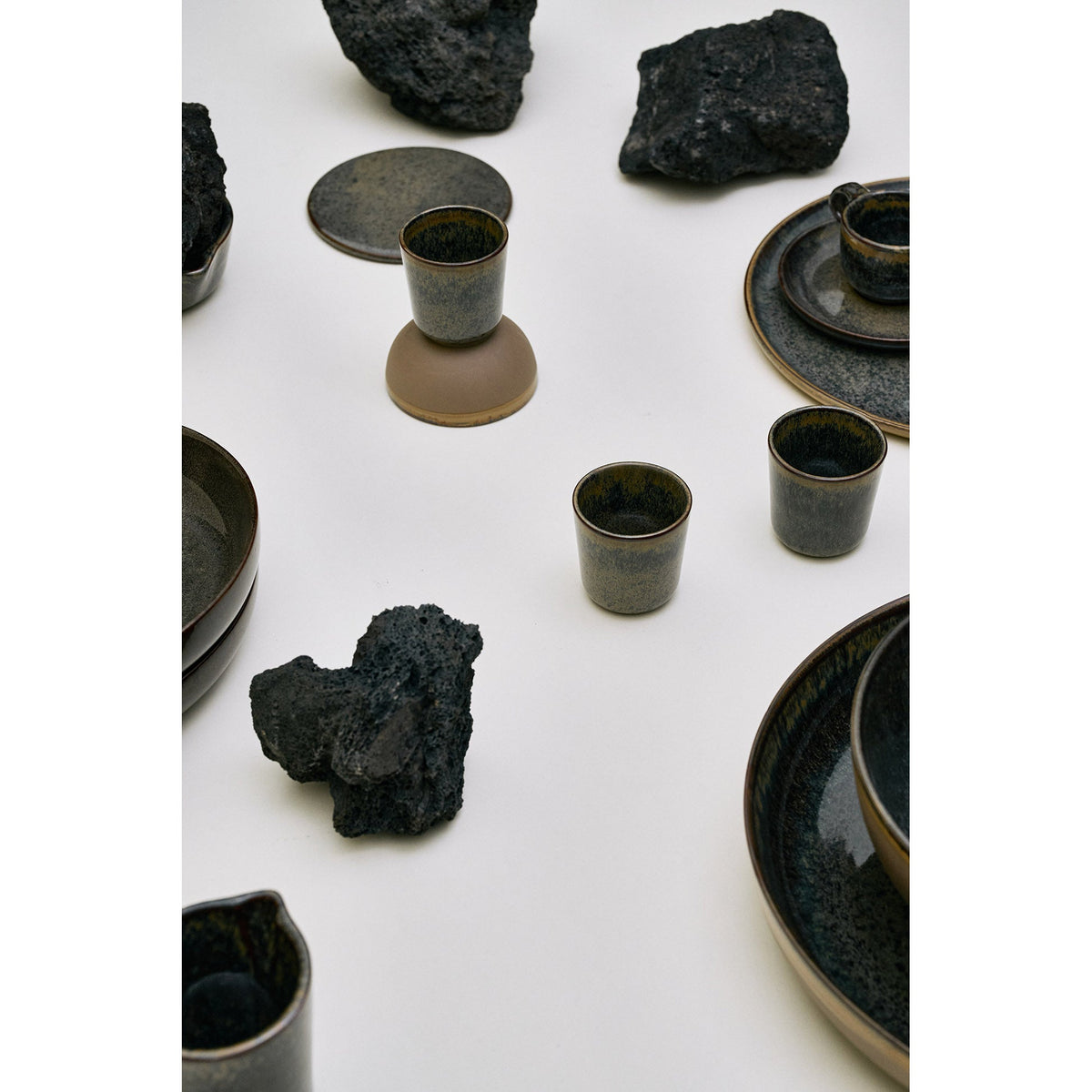 Surface Indi Gray Mug Set of 4 - Small