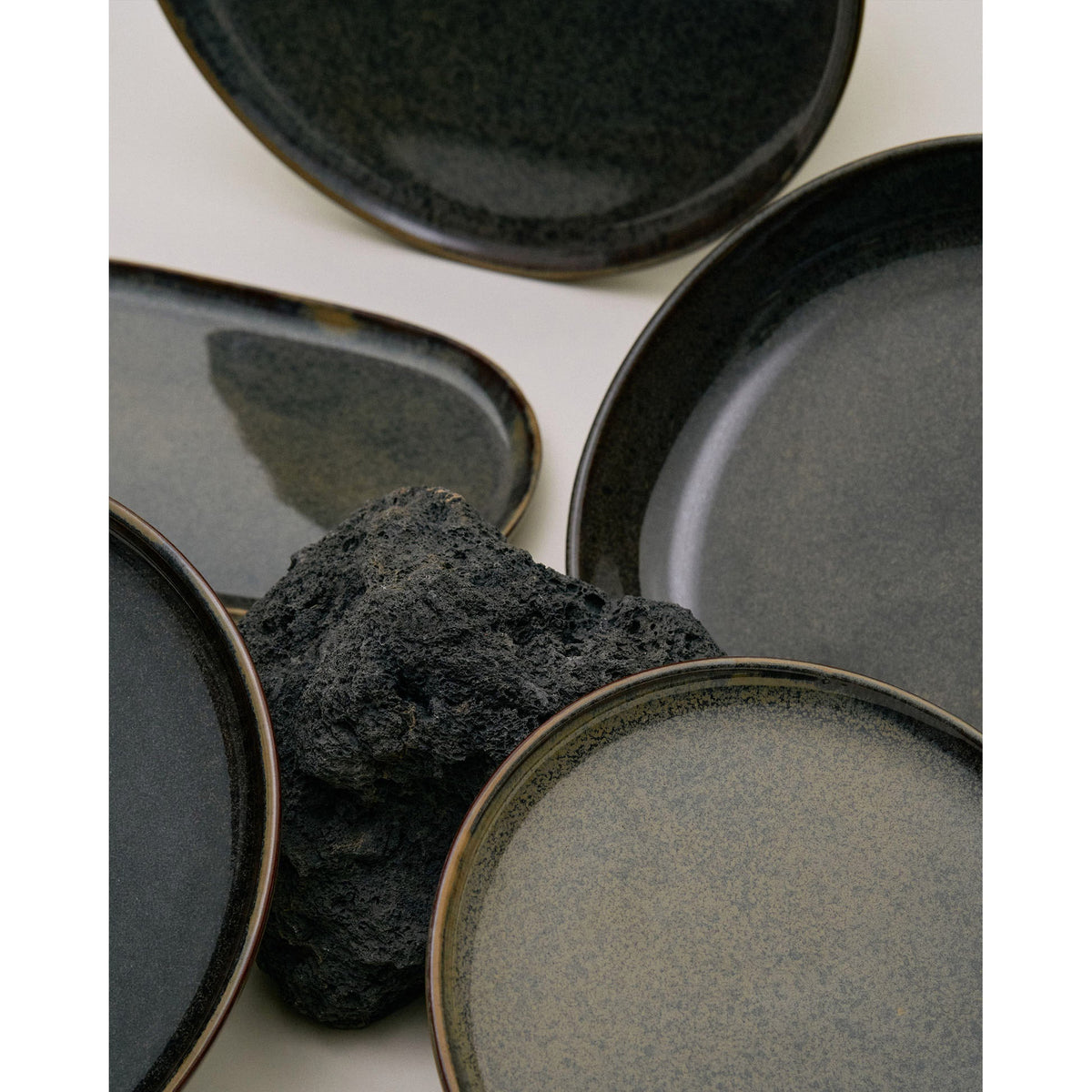 Surface Indi Gray Tapas Plate Set of 4 - Large