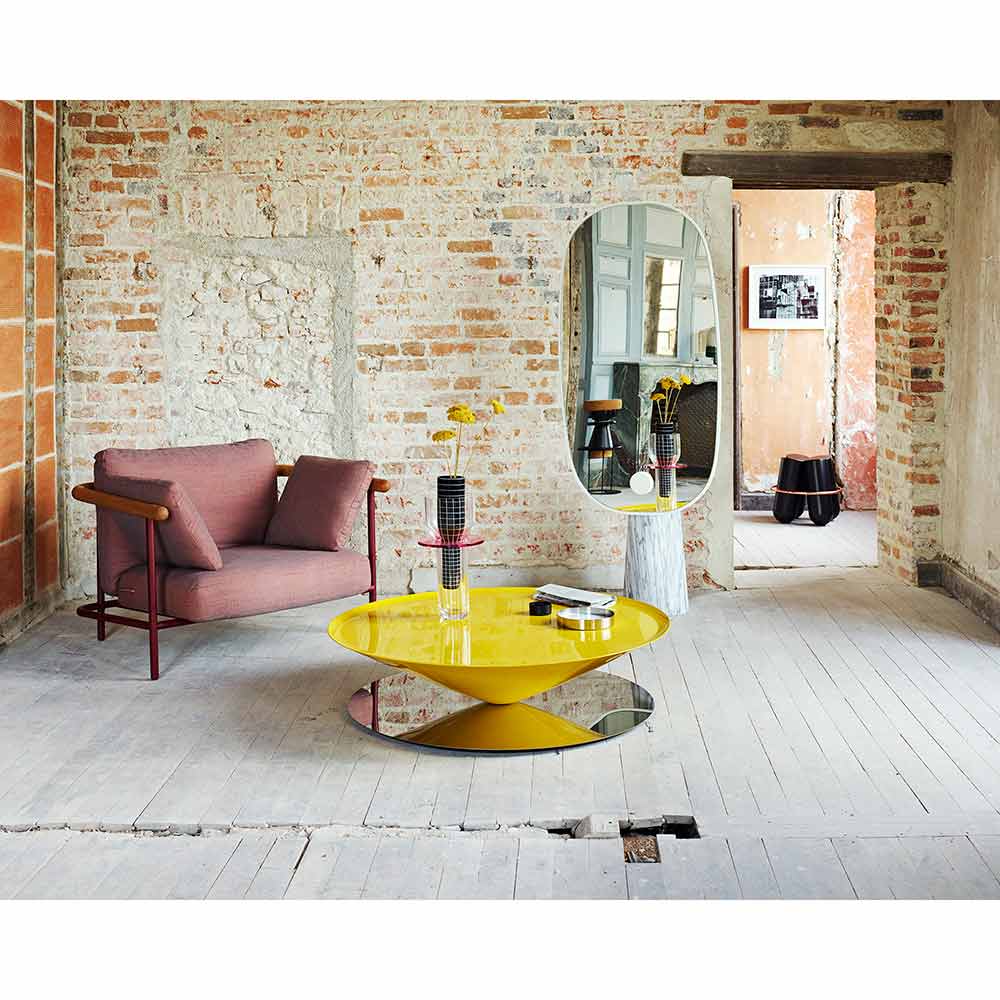 Terrene Floor Mirror - White Marble Base