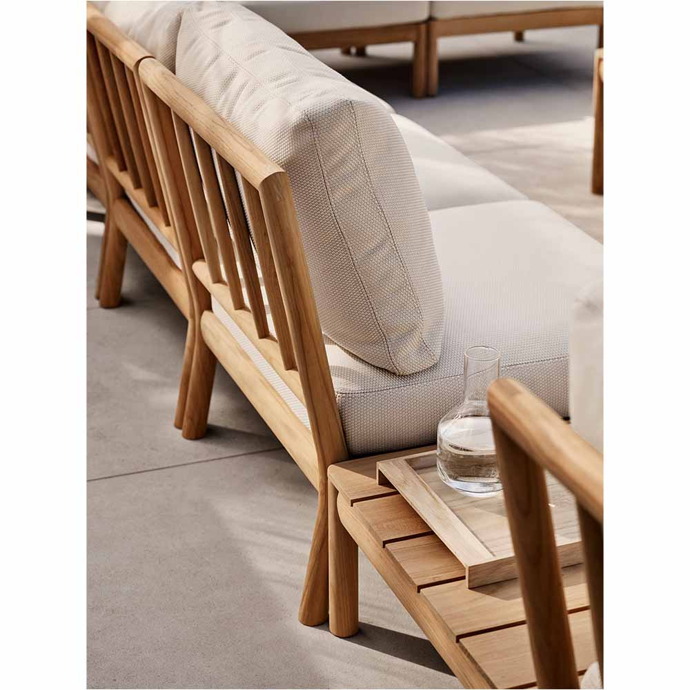 Tradition Outdoor Spacer Module - Teak, Light Sand