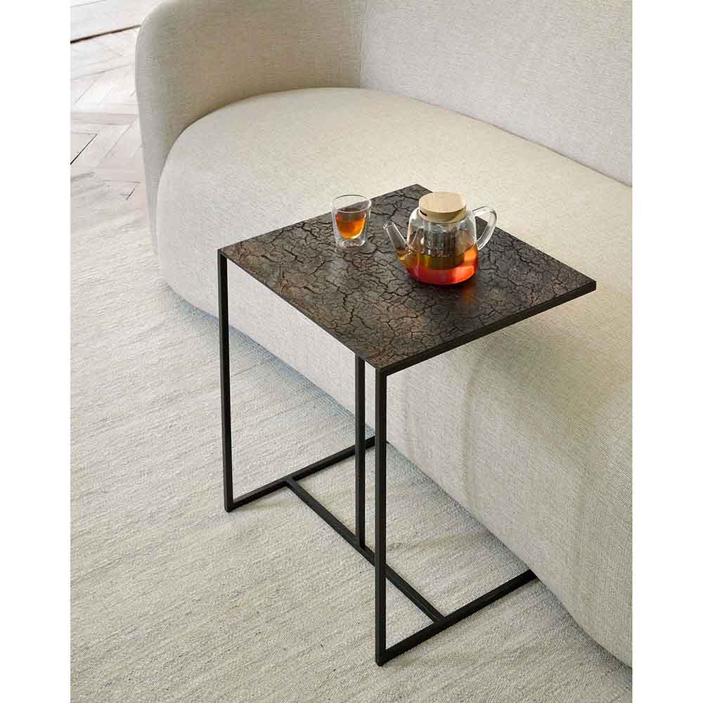Triptic Side Table - Lava Whisky