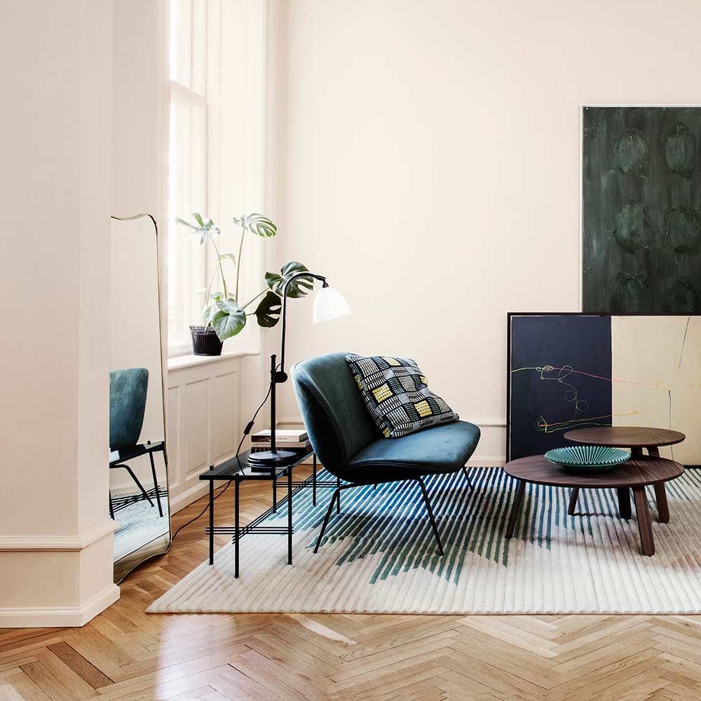 TS 1 Tier Console Table - Black Marble, Black