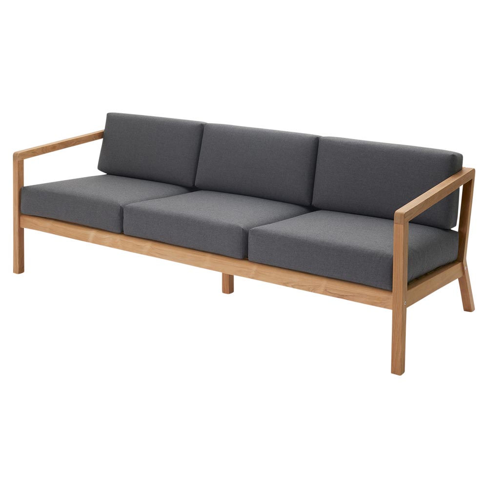 Virkelyst Outdoor 3 Seater Sofa - Charcoal