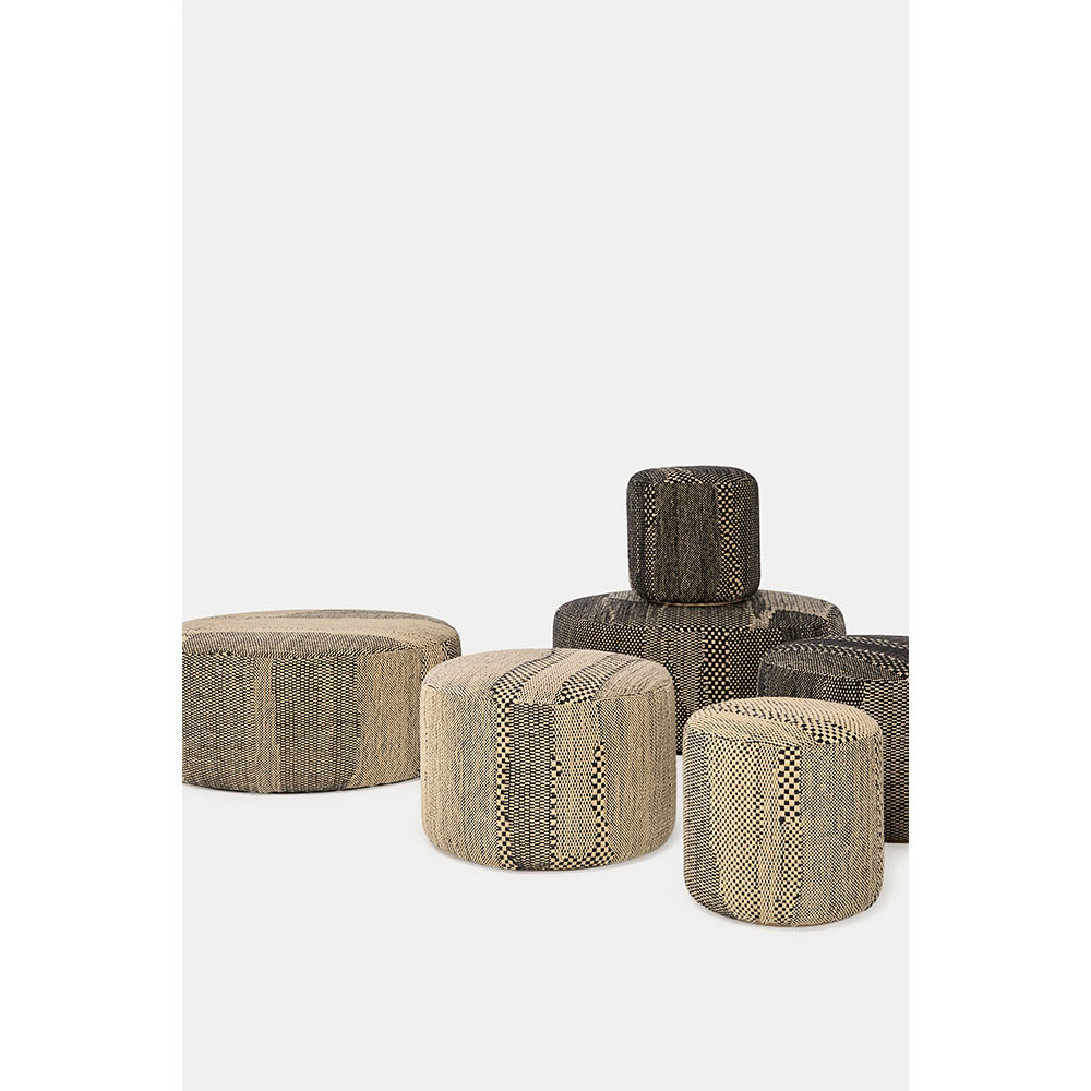Wabisabi Pouf - Medium, Bone